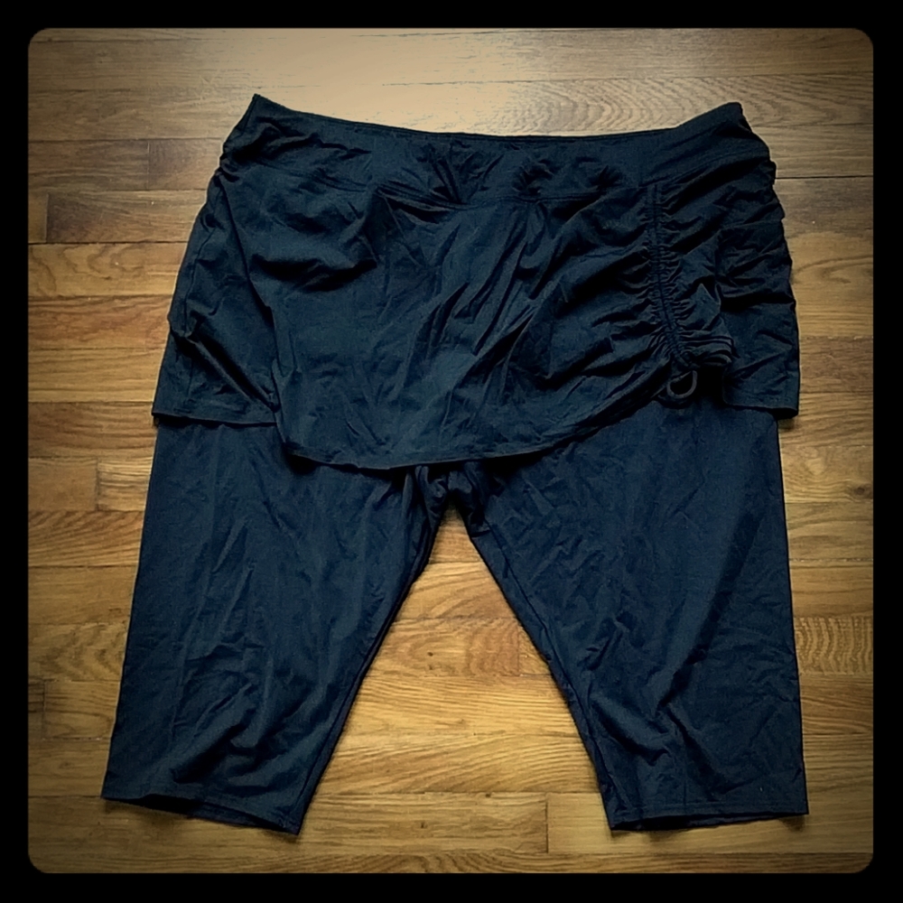 Land's End Swim Legging with attached Ruched Skirt